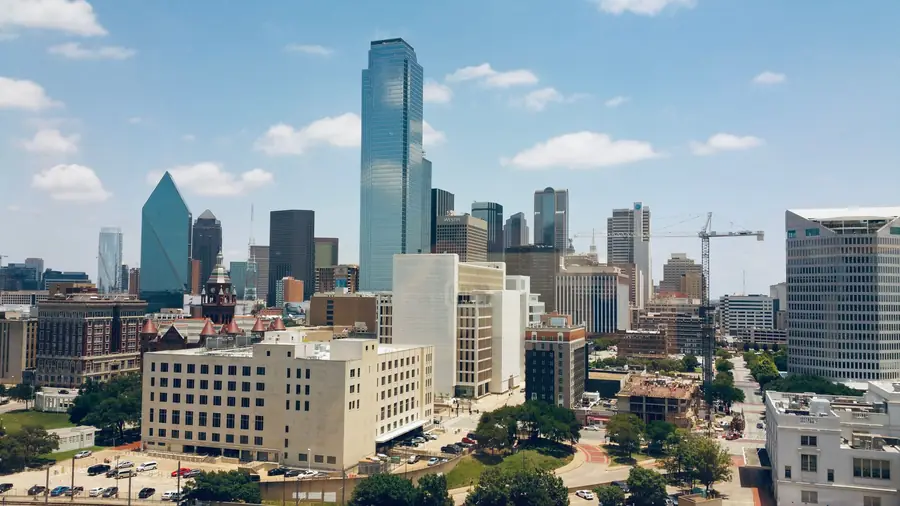 Downtown Dallas skyline on a clear day